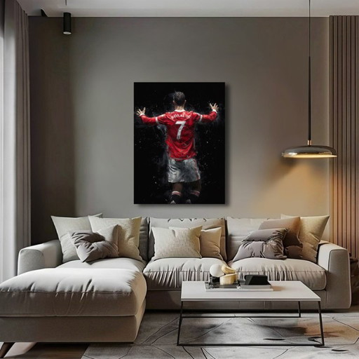 Alberto RICARDO - Cristiano Ronaldo 4 - Artist lithograph – lithos zeefdrukken, Canvas (photo 2 of 14)