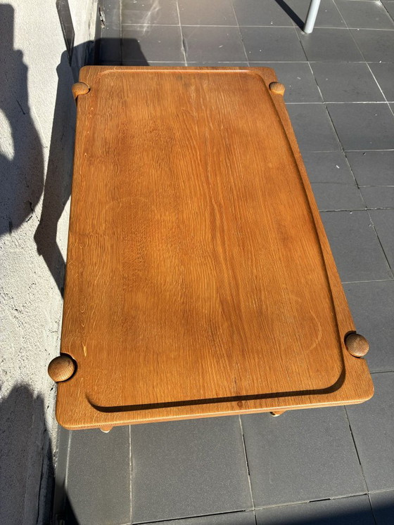 Hans J. Wegner AT-48 Servierwagen für Andreas Tuck, Dänemark, Holz, Braun, 1950 (Foto 2 von 8)