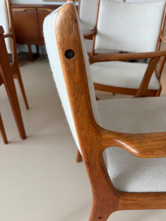 Image 1 of 5 sillas de comedor modernas de mediados de siglo de Johannes Andersen Uldum