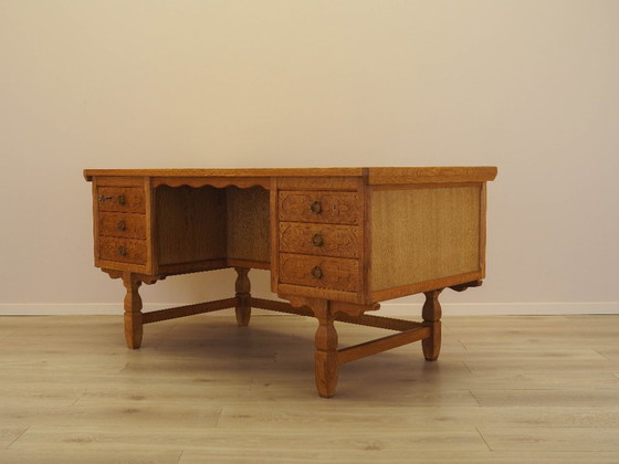 Image 1 of Oak desk, Danish design, 1960s, designer: Henning Kjærnulf