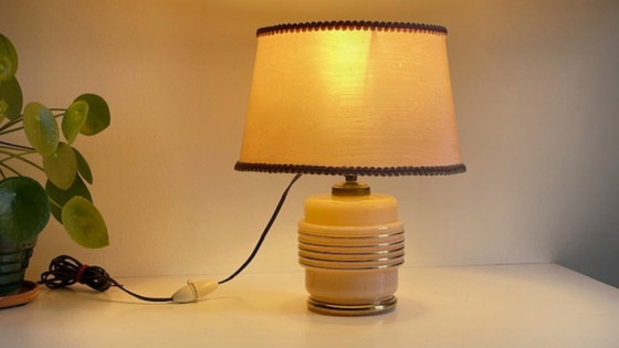 Image 1 of Clichy Glass Lamp, Art Deco
