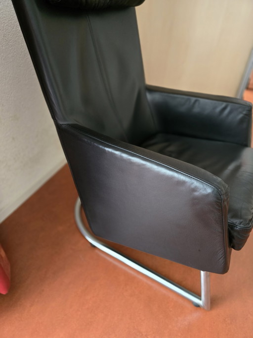 Fauteuil Montis Madonna (cuir noir)