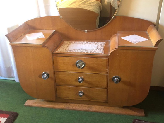 Image 1 of Raro set da letto Art Deco degli anni '30 - Tesoro d'epoca a 6 pezzi