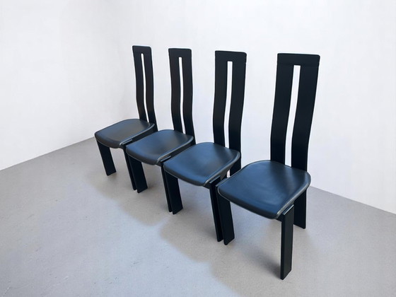 Image 1 of 4x Designer chairs by Pietro Costantini - Italy, 1970s
