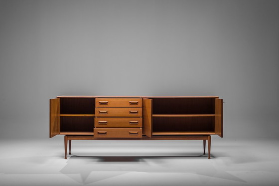Image 1 of Credenza danese in teak di Gunnar Nielsen per Tibergaard, 1960