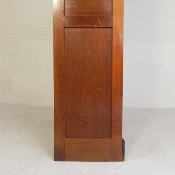 Image 1 of Eichenschrank mit Rollläden und 3 Rollläden, 180 cm hoch, 1950er Jahre
