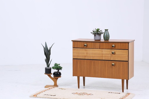 Vintage chest of drawers 60s | Mid - Century drawer cabinet 60s storage retro 70s wood #04-58