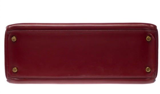 Image 1 of Sac HERMES Kelly 32 en Cuir Bordeaux - 103406