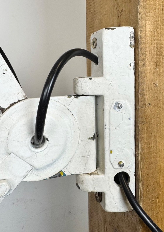 Image 1 of Lampada da parete industriale a forbice in smalto nero, anni '50