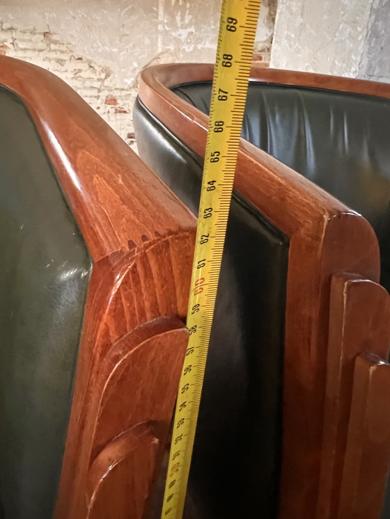 Image 1 of 2 fauteuils en cuir