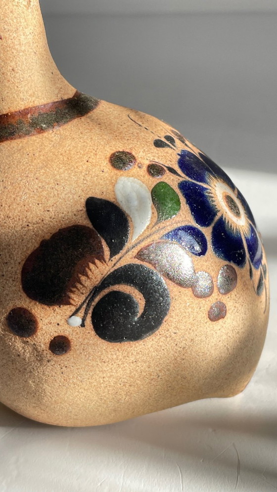 Image 1 of BIRD Handmade stoneware Mexico VINTAGE