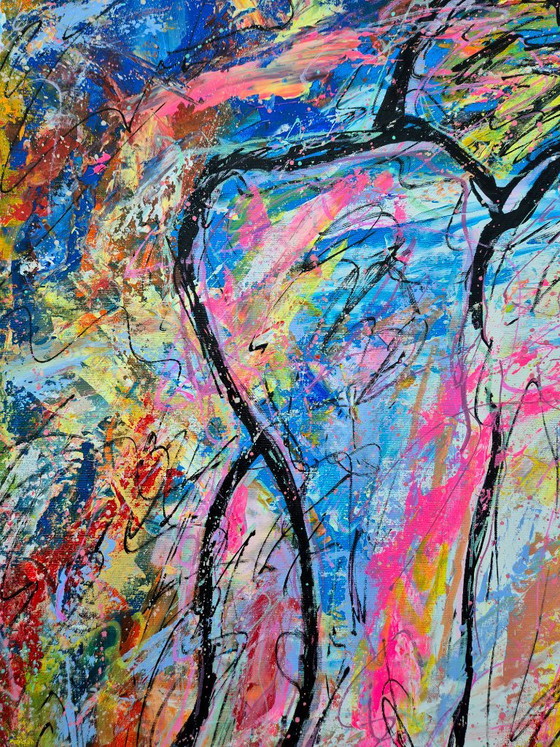 She In A Colorful World – Paintings & Drawings, Canvas (photo 6 of 14)