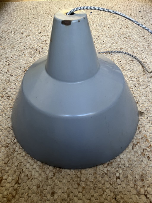 Louis Poulsen Vintage Hanglamp Grijs Emaille