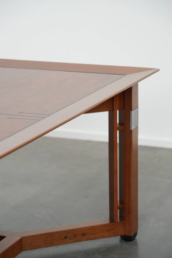 Image 1 of Grande table basse carrée de style Art déco, signée Schuitema et issue de la série Decoforma.