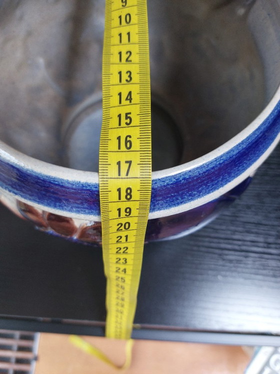 Image 1 of antique earthenware flower pot