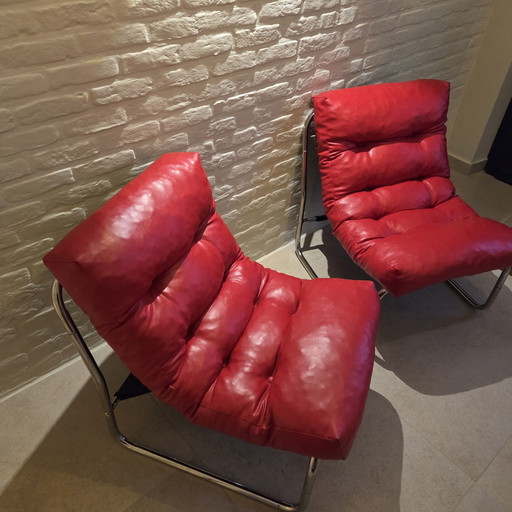 Deux rares chaises vintage IKEA Pixi (1970) - Design Gillis Lundgren