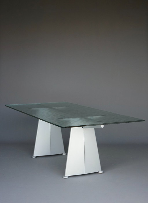 Table de Salle à Manger Trapèze Jean Prouvé pour Tecta, 1980s