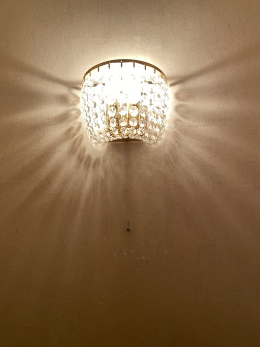 Vintage ‘70 strass wandlamp