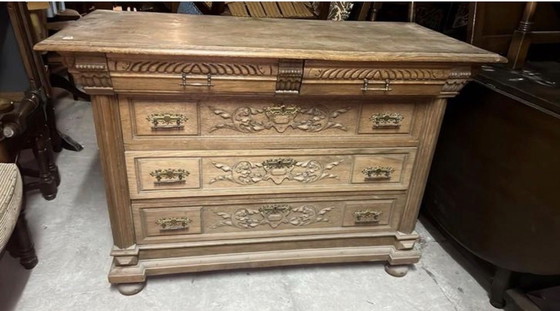 Image 1 of Antiek eiken ladenkast