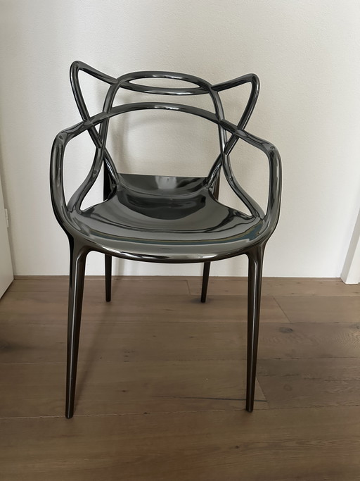 3x Kartell Masters titanio metálico