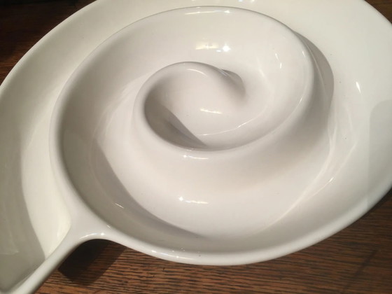 Plat en céramique en forme d'escargot – Vaisselle, Porcelaine, Vintage (photo 2 of 8)