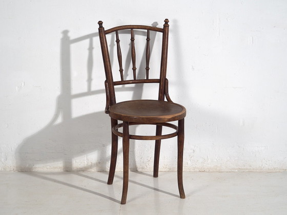 Antique Thonet bentwood chairs (c.1920). Set of 4 pieces #14 – Dining chairs (photo 40 of 40)