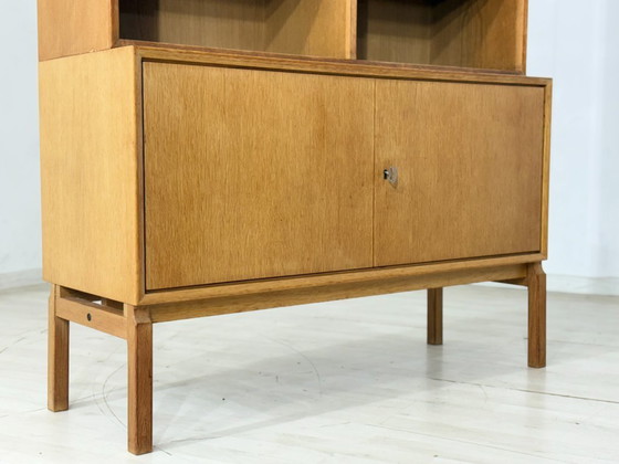 Image 1 of Vintage classic: IKEA MTP shelf / highboard / sideboard – oak – design Marianne Richter