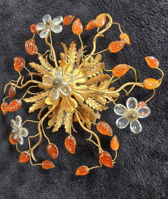 Image 1 of Florentine Banci Firenze Wall/Ceiling Light, 1970s, Maison Bagues, Italian Design