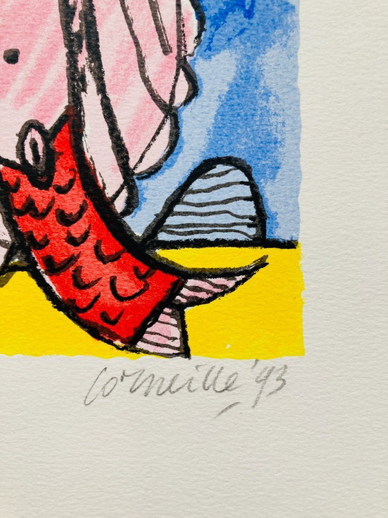 Image 1 of Corneille - Kleurrijke Zeefdruk - 1993
