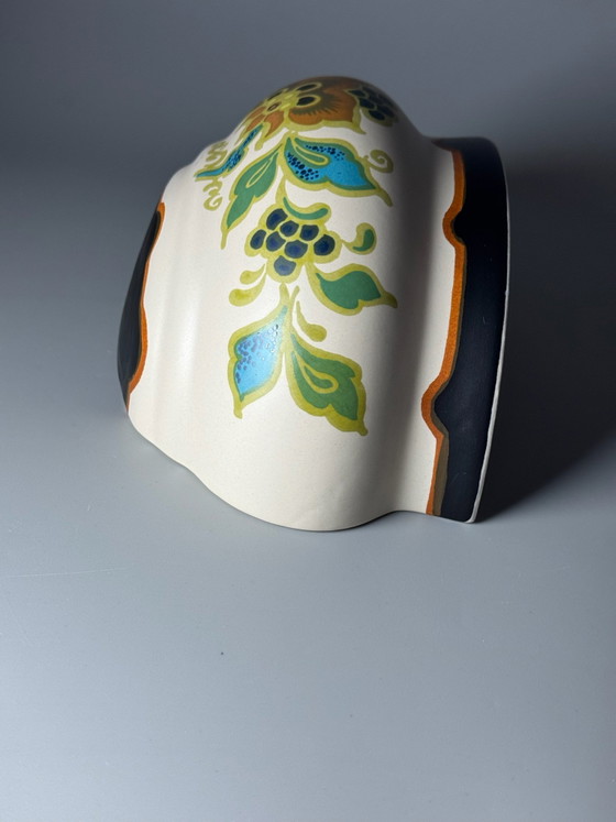 Plateelbakkerij Zuid-Holland - Vaso da parete / Cachepot Art Déco Gouda — Anni '30 – Vasi per piante (photo 12 of 15)