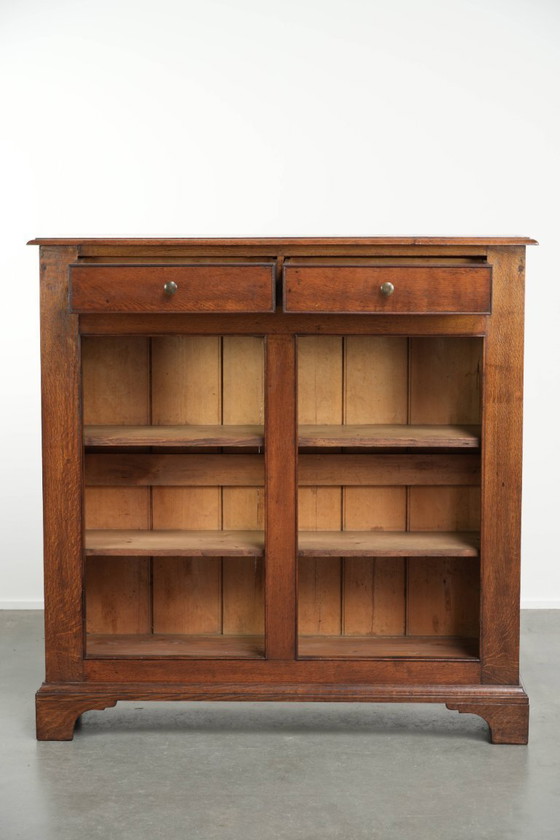 Librería/vitrina con incrustaciones antigua de roble inglés de mediados del siglo XIX. – Wood (photo 2 of 12)