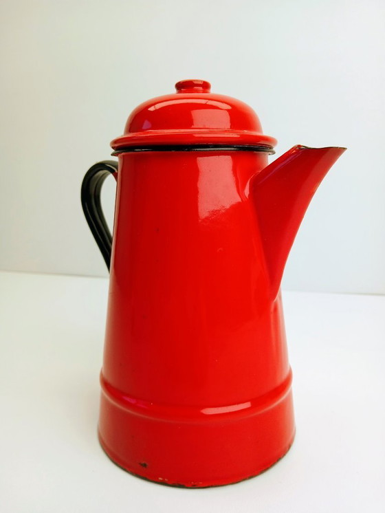Image 1 of Vintage Enamel Jug
