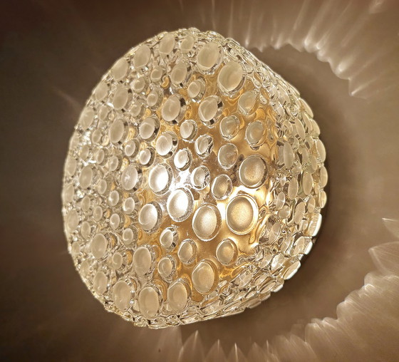 Image 1 of 2X Vintage Bubble Glass Wall Lights