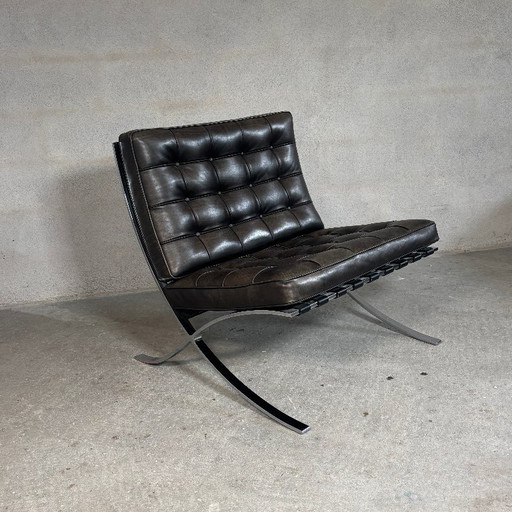 Sedia Barcelona di Ludwig Mies van der Rohe Knoll Studio – fauteuils, Leather (photo 2 of 11)