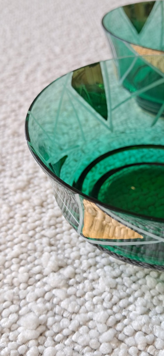 Set van 8 sorbetcoupes jaren 50 – Glazen & Karaffen, Glas (photo 4 of 5)