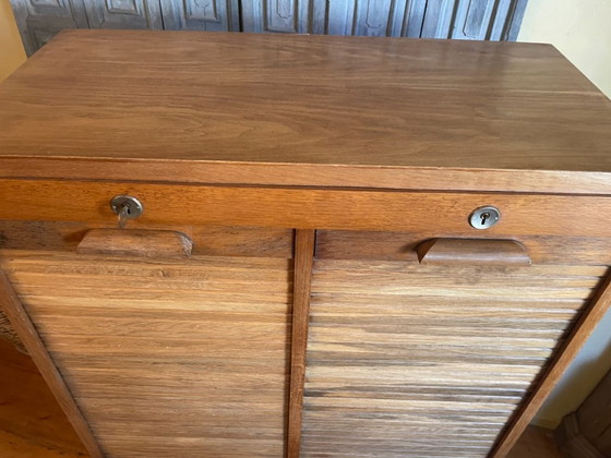 Image 1 of Rolluikkast Archiefkast Muziekkast Vintage Frans