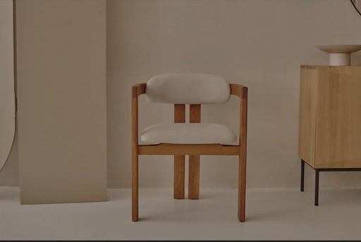 Aime Té Japandi Dining Chair Upholstered Seat