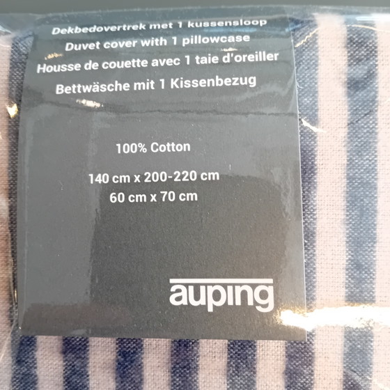 Image 1 of Housse de couette Auping en flanelle Soft Lines 140 x 220 cm