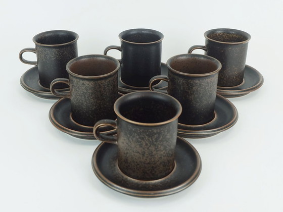 Image 1 of 6 CAFFETTIERE con piattini arabia ruska ulla procope anni '60