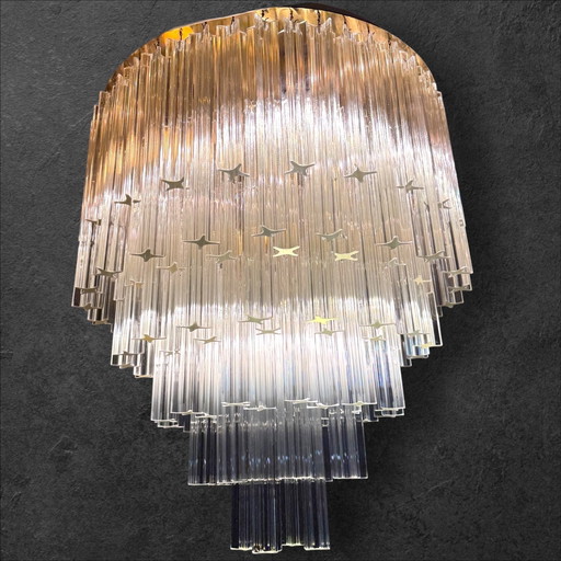 Lampe italienne impressionnante de style Venini