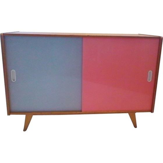 Image 1 of Vintage storage cabinet with sliding doors by Jiri Jiroutek for Interi Praha, 1960