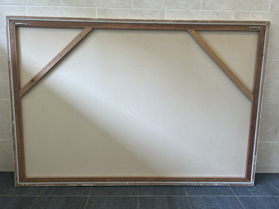 Image 1 of Tableau iconique XXL Vintage Letterman – Zèbres (155x105 cm)
