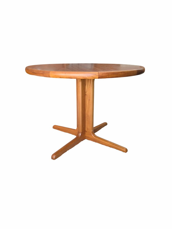 Image 1 of Vintage Danish Teak Extendable Round Dining Table