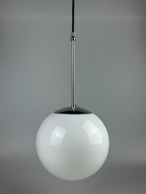 Image 1 of 60s 70s lamp ball lamp hanging lamp glass ceiling lamp space age design