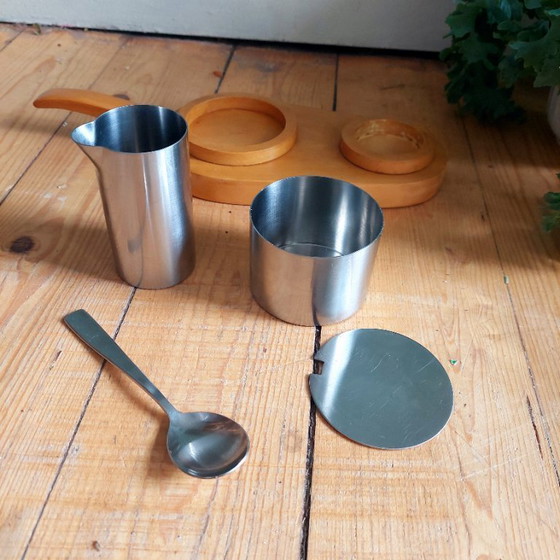 Image 1 of Set latte e zucchero Arne Jacobsen Stelton