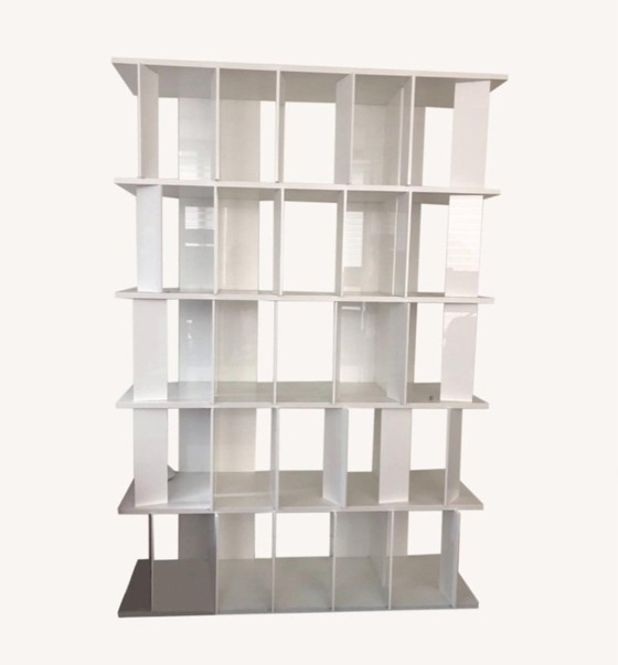 Image 1 of Roche Bobois White Flap Bookcase