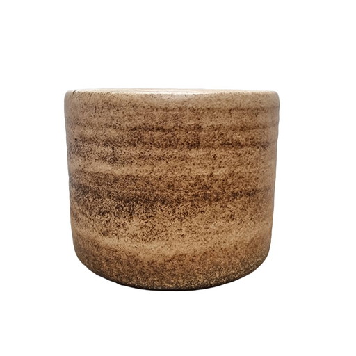 Vintage Pottery Brown Flower Pot