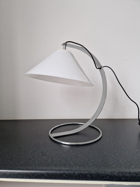 Image 1 of Vintage Raak table lamp design chrome tropic dresser lamp