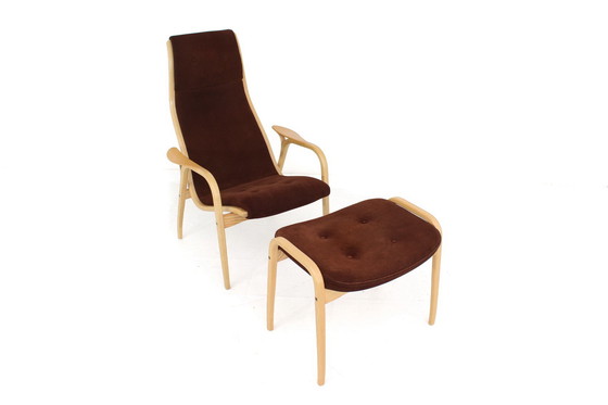 Image 1 of as new, Museum Condition! Vintage Lamino Chair from 1966, Yngve Ekström for Swedese, Nubuck Leather