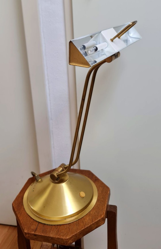 Image 1 of Lampe de banquier lampe de bureau lampe de piano Hollywood Regency Heinz Neuhaus